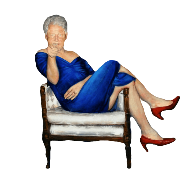 Bill Clinton in a Blue Dress from Epstein Island