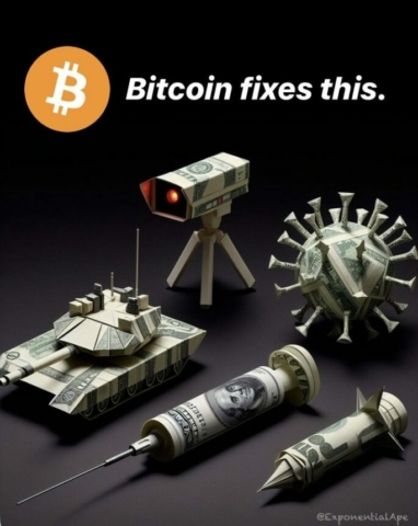 Bitcoin Fixes This Dollar Bill Origami Meme