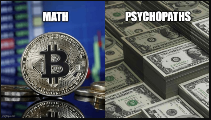 Bitcoin Math vs Psychopaths