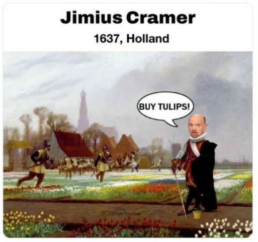Jimius Cramer Tulips Meme