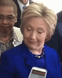 Hillary Clinton Taken Aback by a Phone