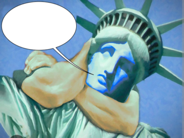 Statue of Liberty Headlock Meme Template